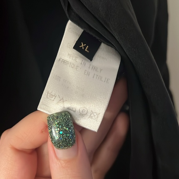 Roberto Cavalli black silk button down - Picture 7 of 8